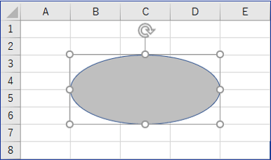 円形を描いた図