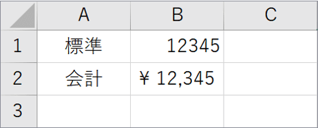 標準と会計の比較