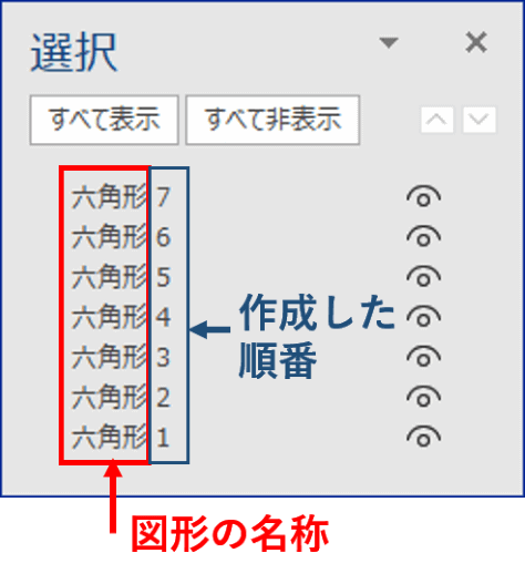 選択ウィンドウ拡大図