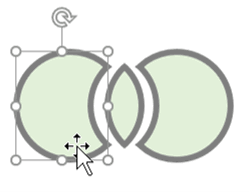 図形が枠線で分割されたところ