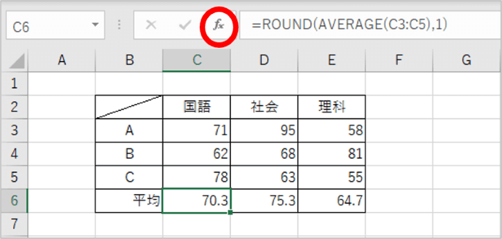 関数の挿入の位置