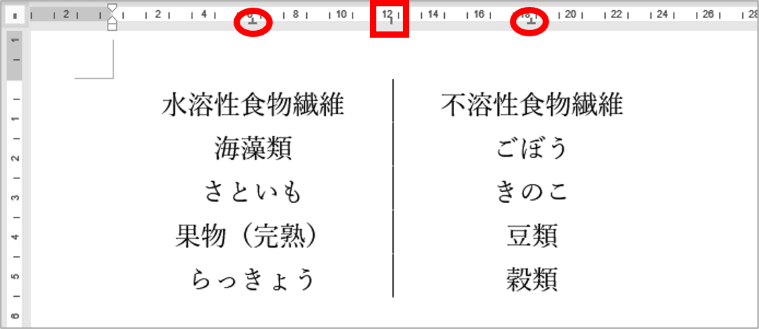 縦棒タブの例