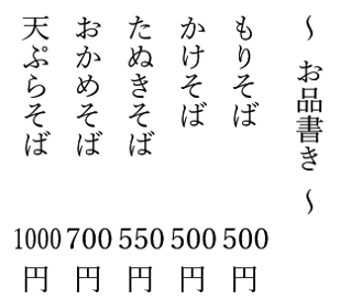 行間を変更せず縦中横を適用した状態