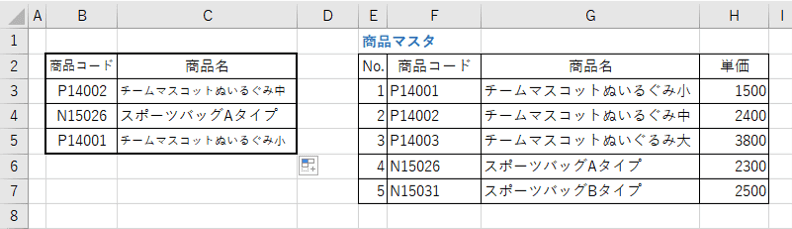 数式エラーが解消されたところ