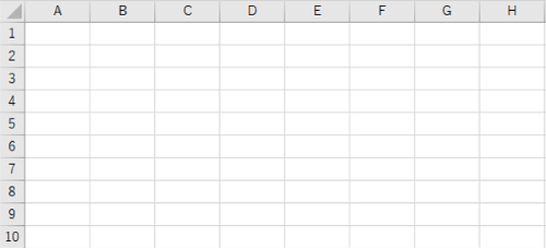 条件付き書式だけが設定されたカラのシート