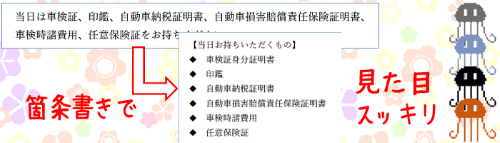 箇条書きと段落番号　タイトル画像