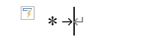 全角アスタリスクの行頭文字