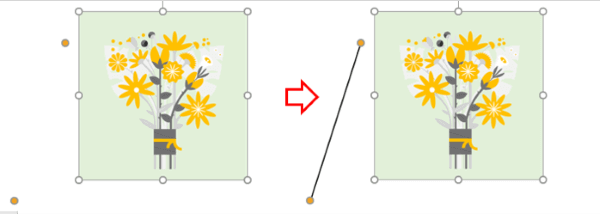 図の枠線を適用して吹き出し線を表示