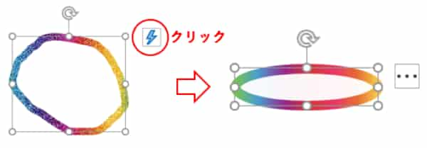 インクを変換する　ボタン