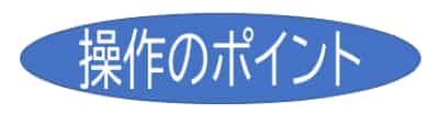 図形に操作のポイントと入力した例