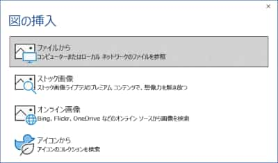 図の挿入ダイアログボックス