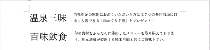 ドロップキャップ編集後の完成例