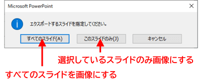 保存するスライドの選択